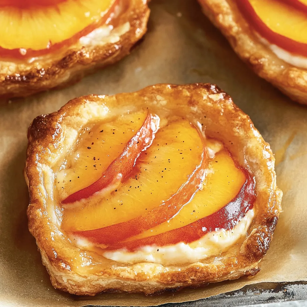 Petites Tartelettes à la Pêche et Fromage Frais