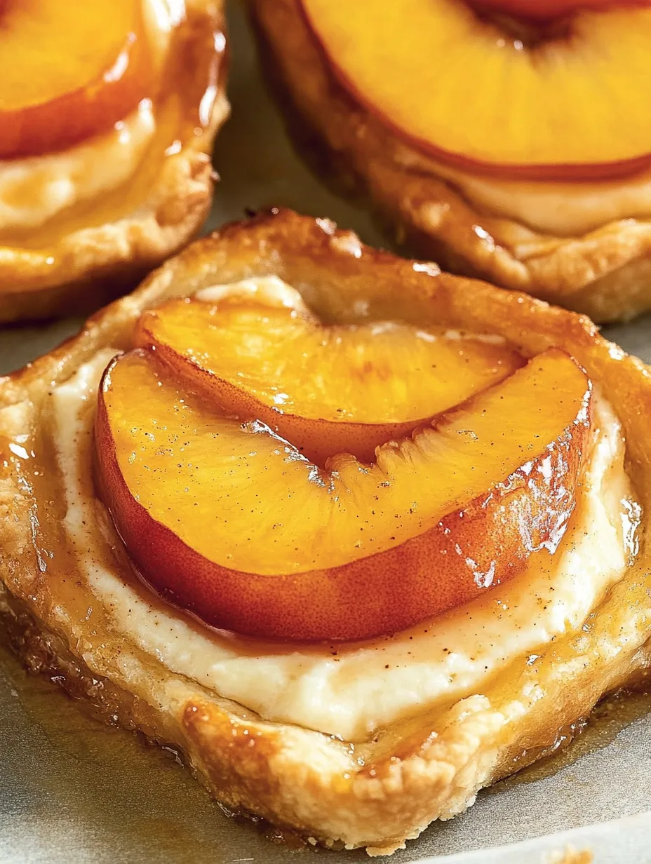 Tartes maison pêche fromage frais