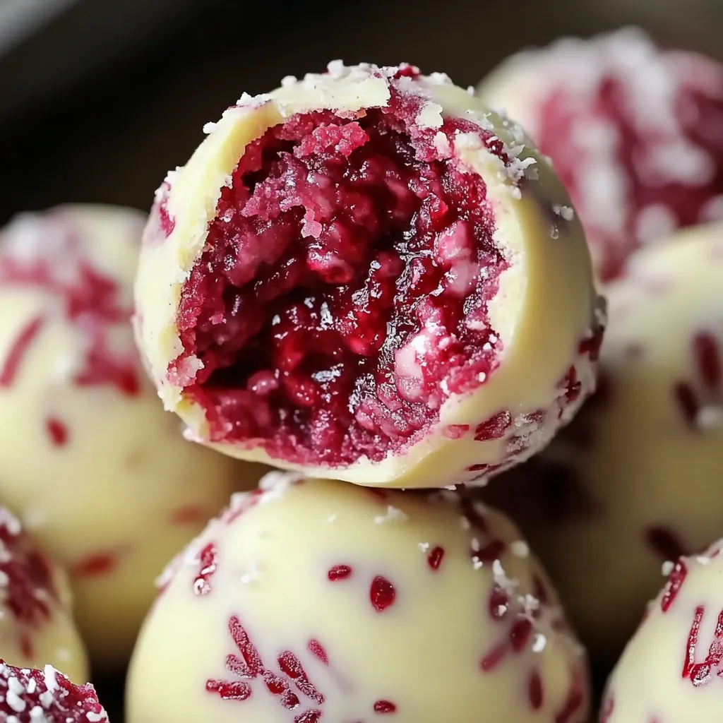 Boules Moelleuses Framboise Chocolat Blanc