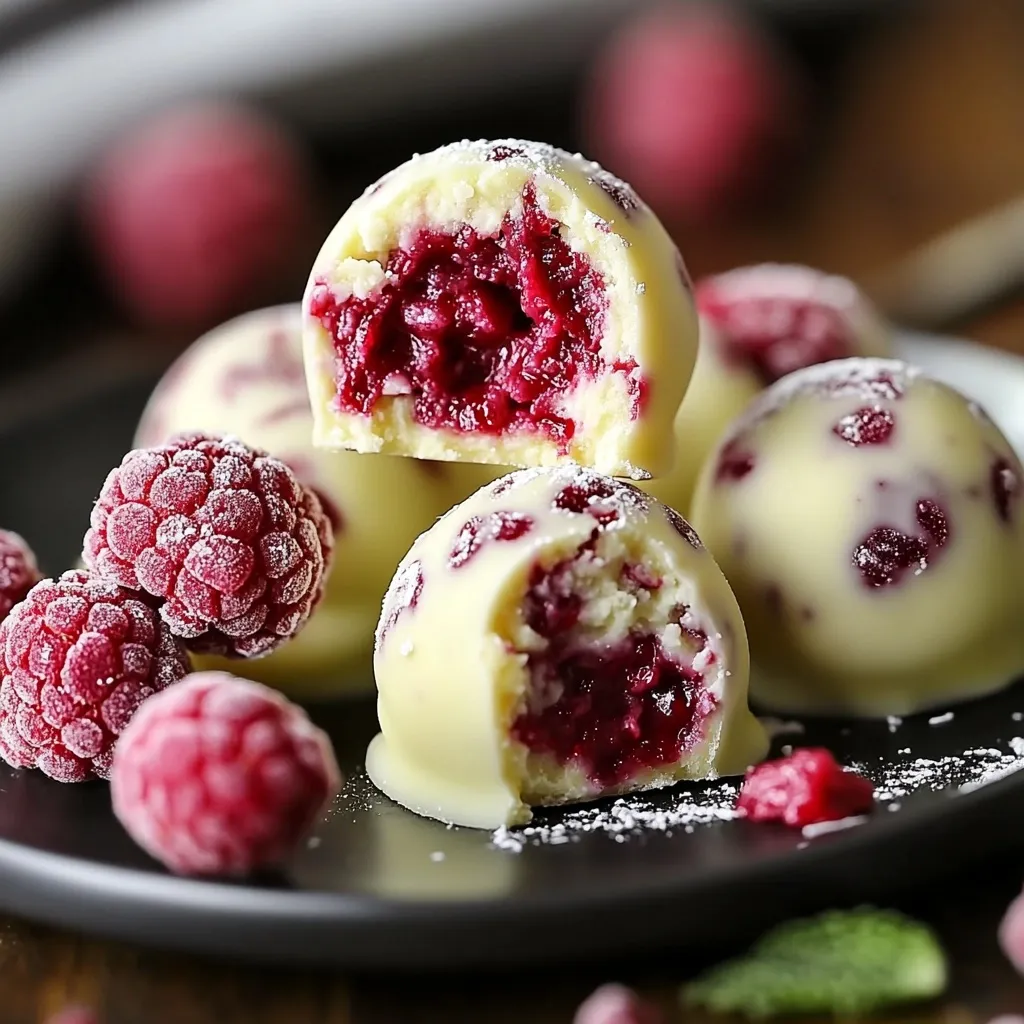 Boules Framboise Chocolat Blanc
