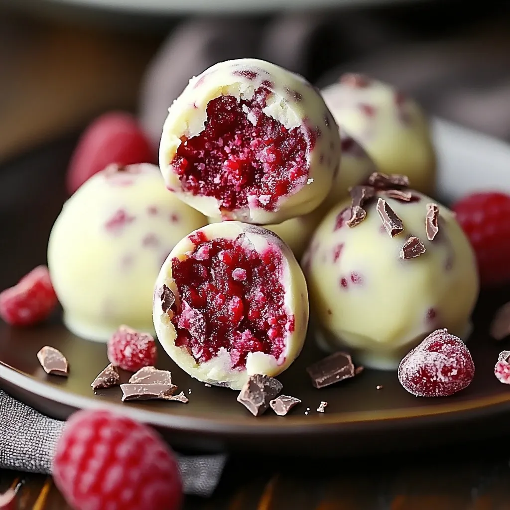 Boules Chocolat Blanc Framboise Faciles