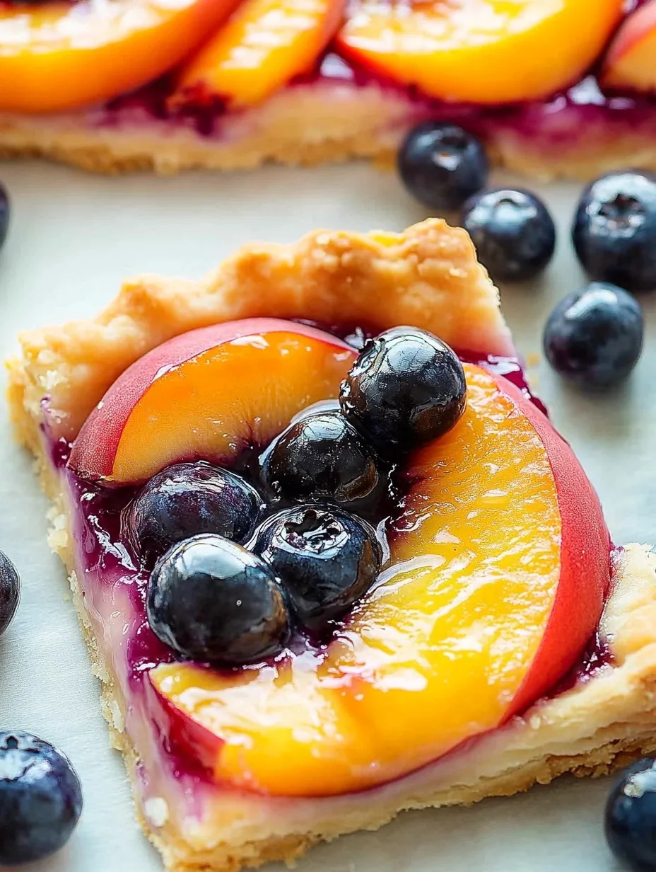 Tarte Pêche Myrtille Facile