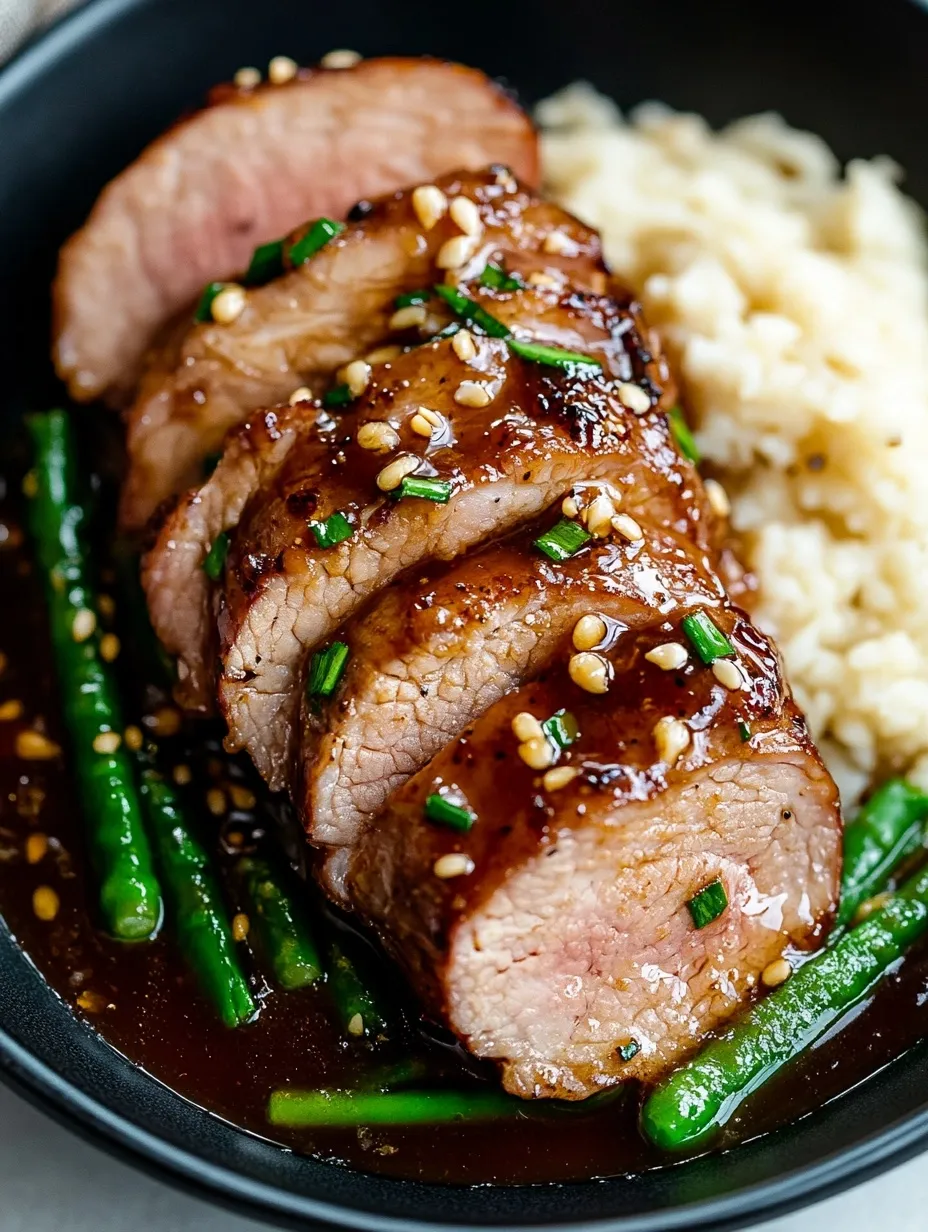 Filet mignon de porc ail miel facile