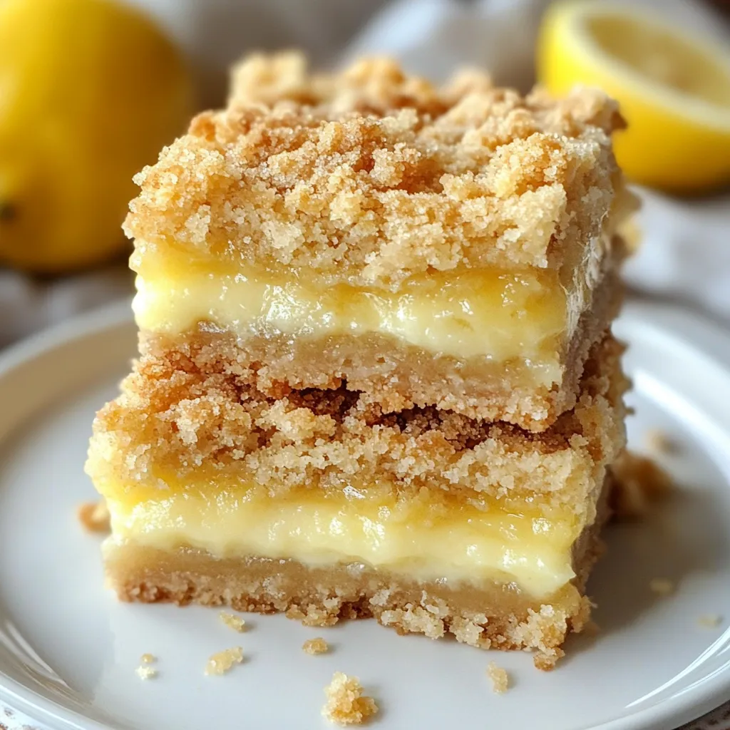 Bars Citron Croustillants