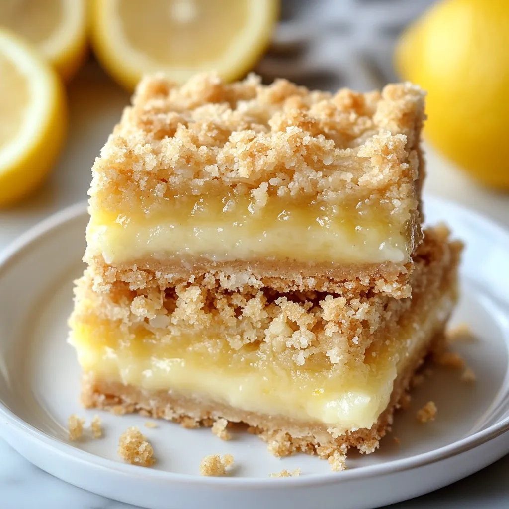 Barres citron fondantes et dorées