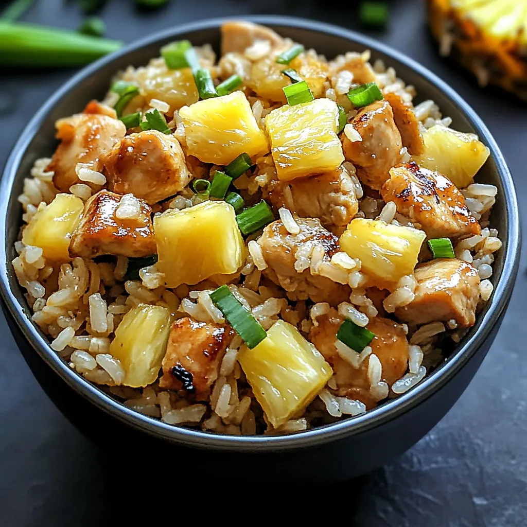 Poulet à l’ananas simple