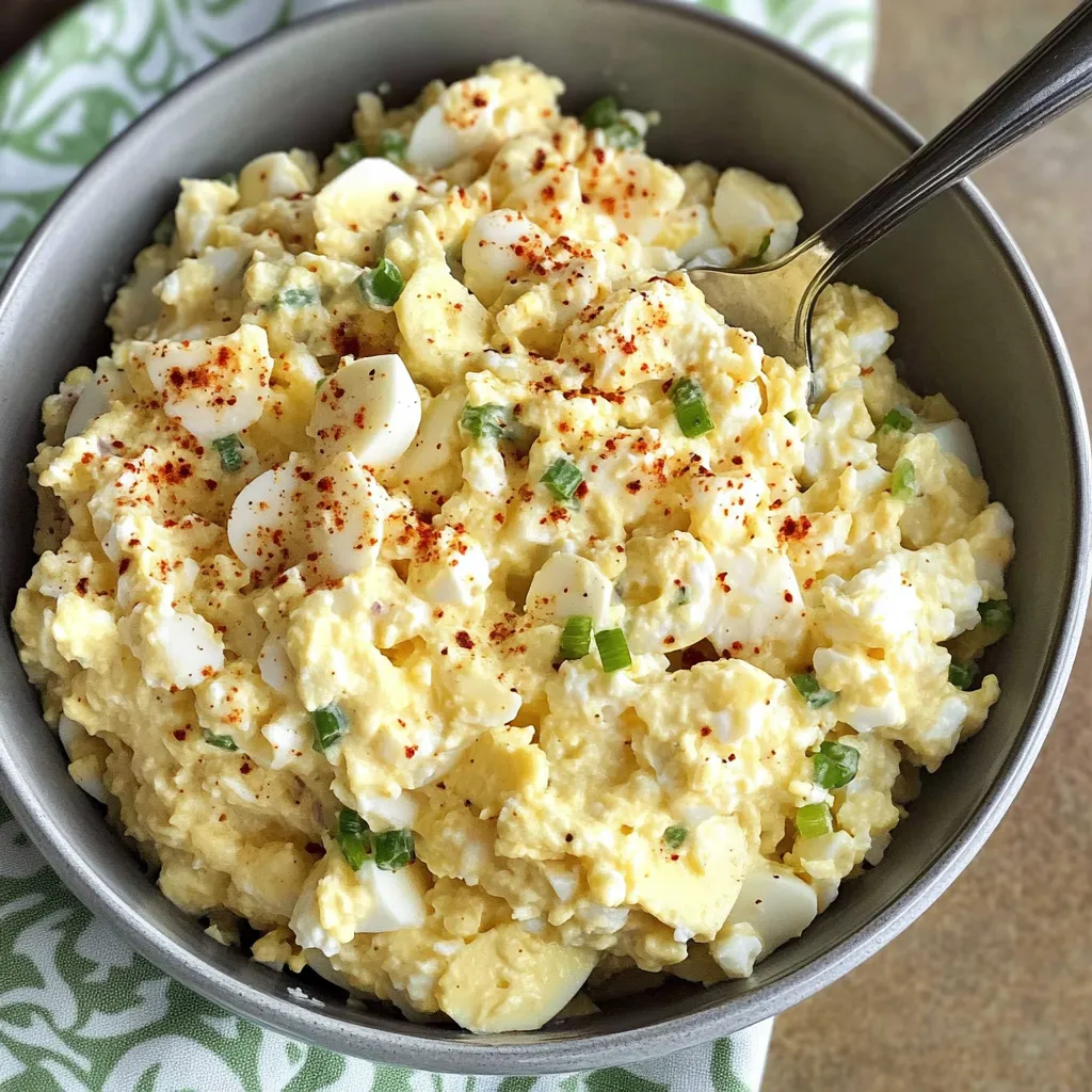 Salade d’œufs fromage blanc