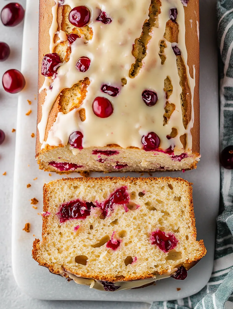 Pain moelleux fromage frais et canneberge