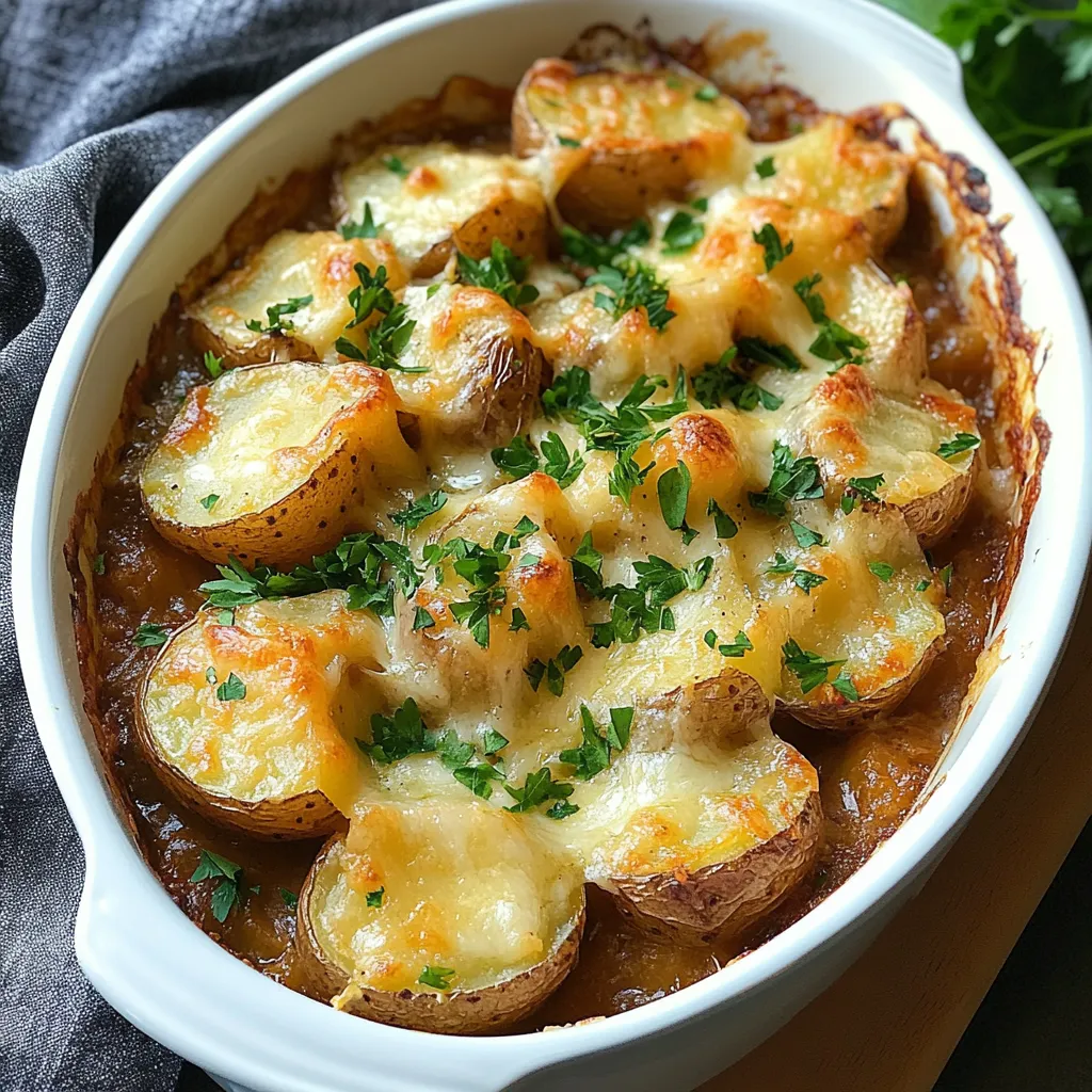 Gratin oignon-patate d’inspiration bistrot