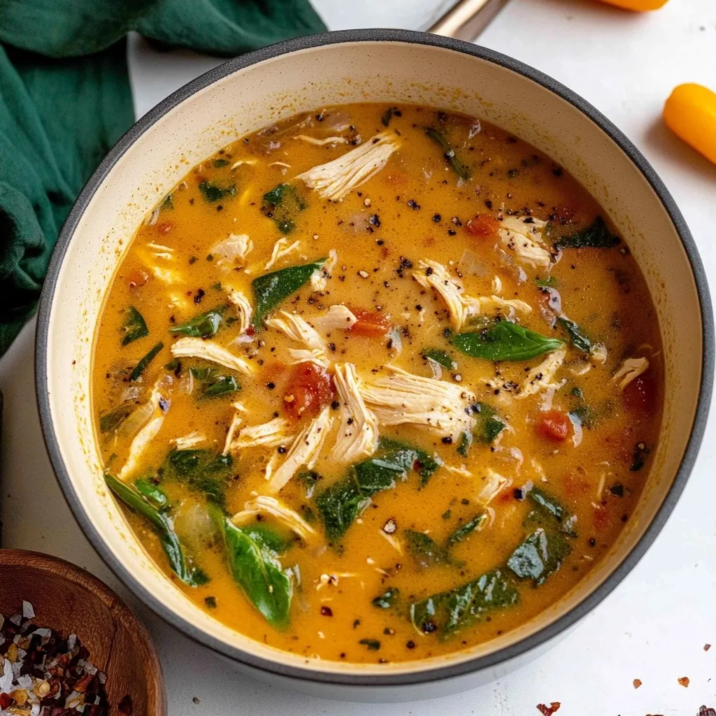 Soupe Poulet Facile Toscane