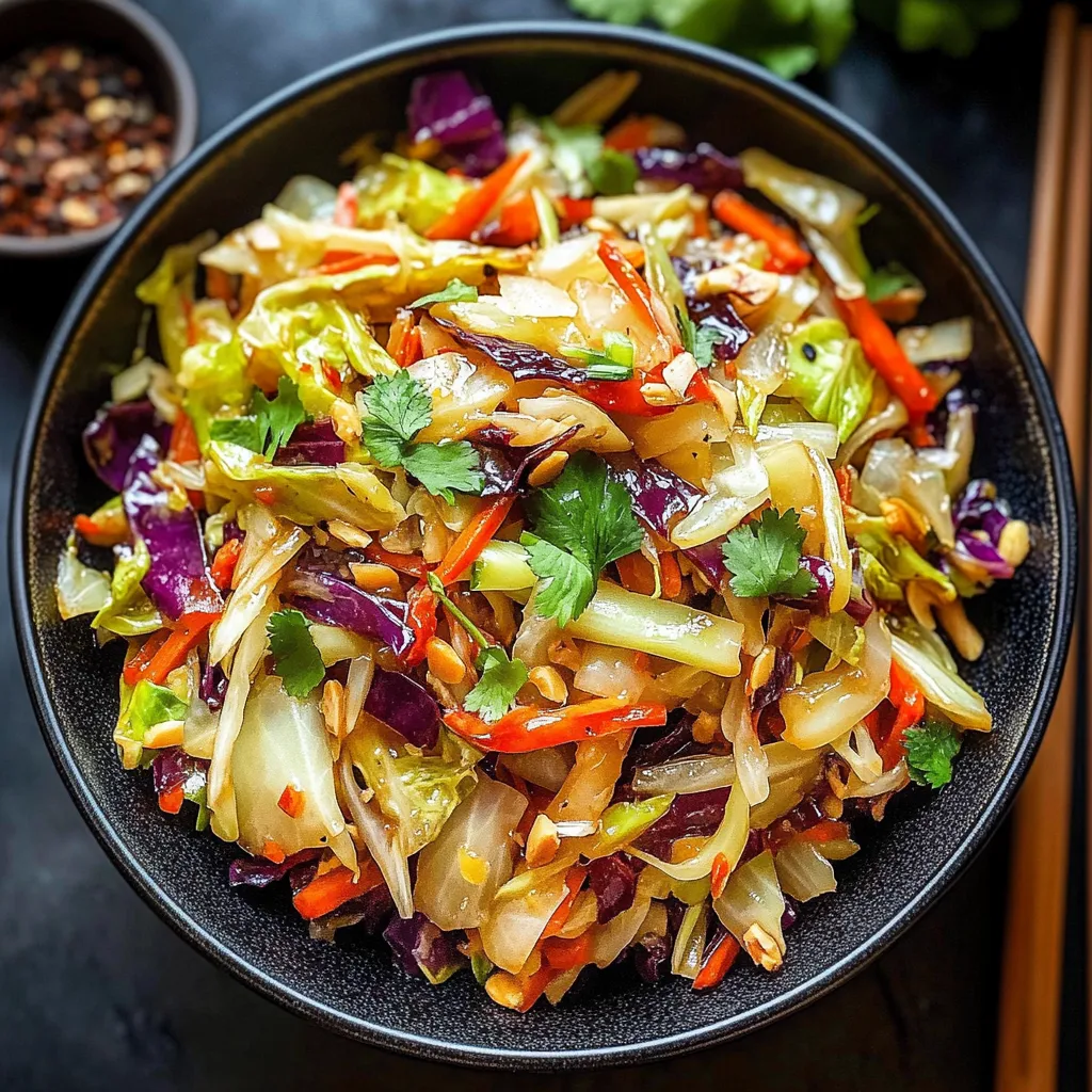 Chou sauté asiatique simple