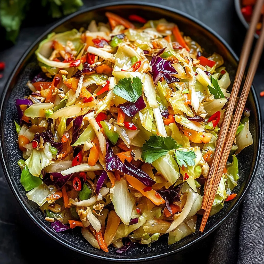 Chou sauté asiatique facile