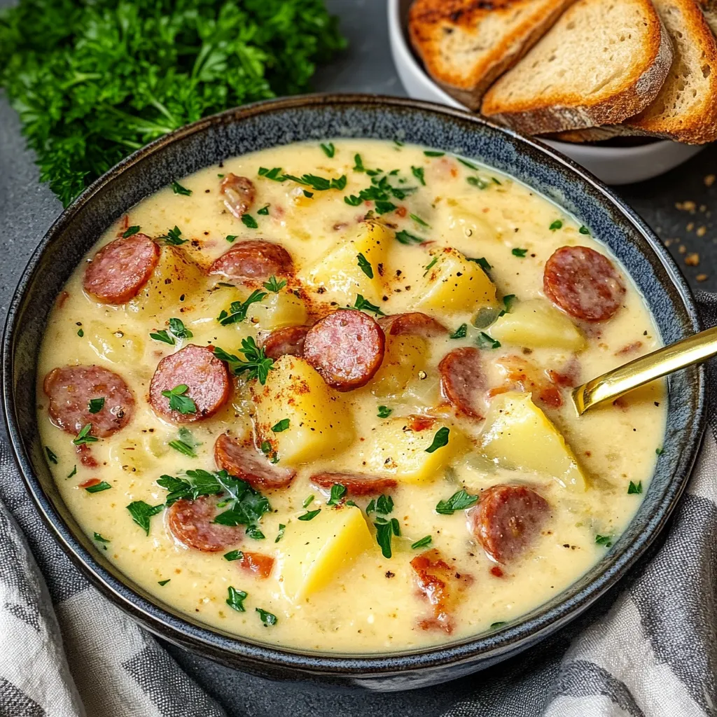 Soupe saucisse pommes de terre