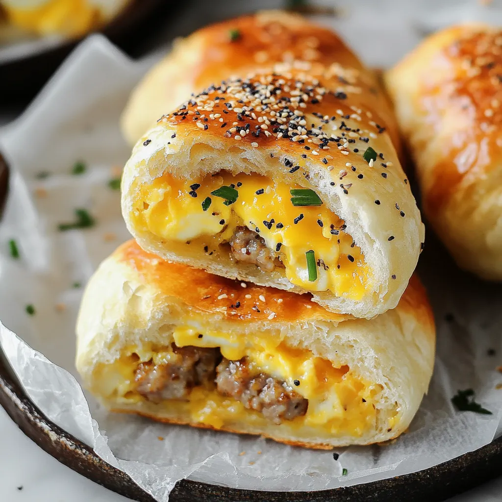 Kolaches Saucisse et Oeuf