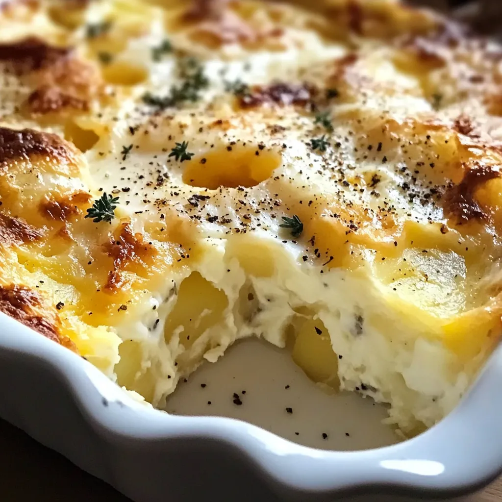 Œufs au four avec fromage blanc