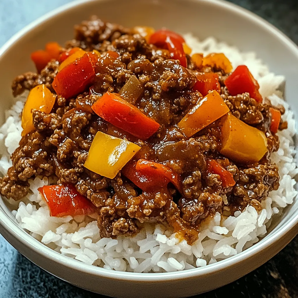 Bol de Boeuf et Poivrons