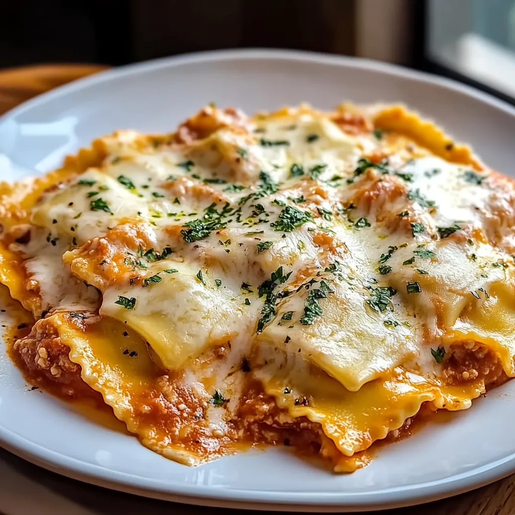 Lasagne aux Raviolis Crémeuse