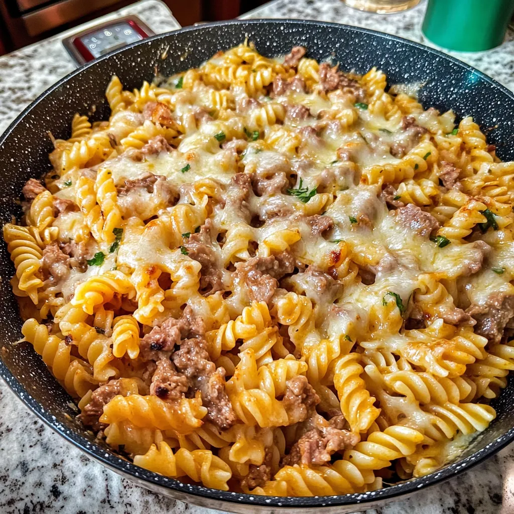 Pâtes Philly au Fromage
