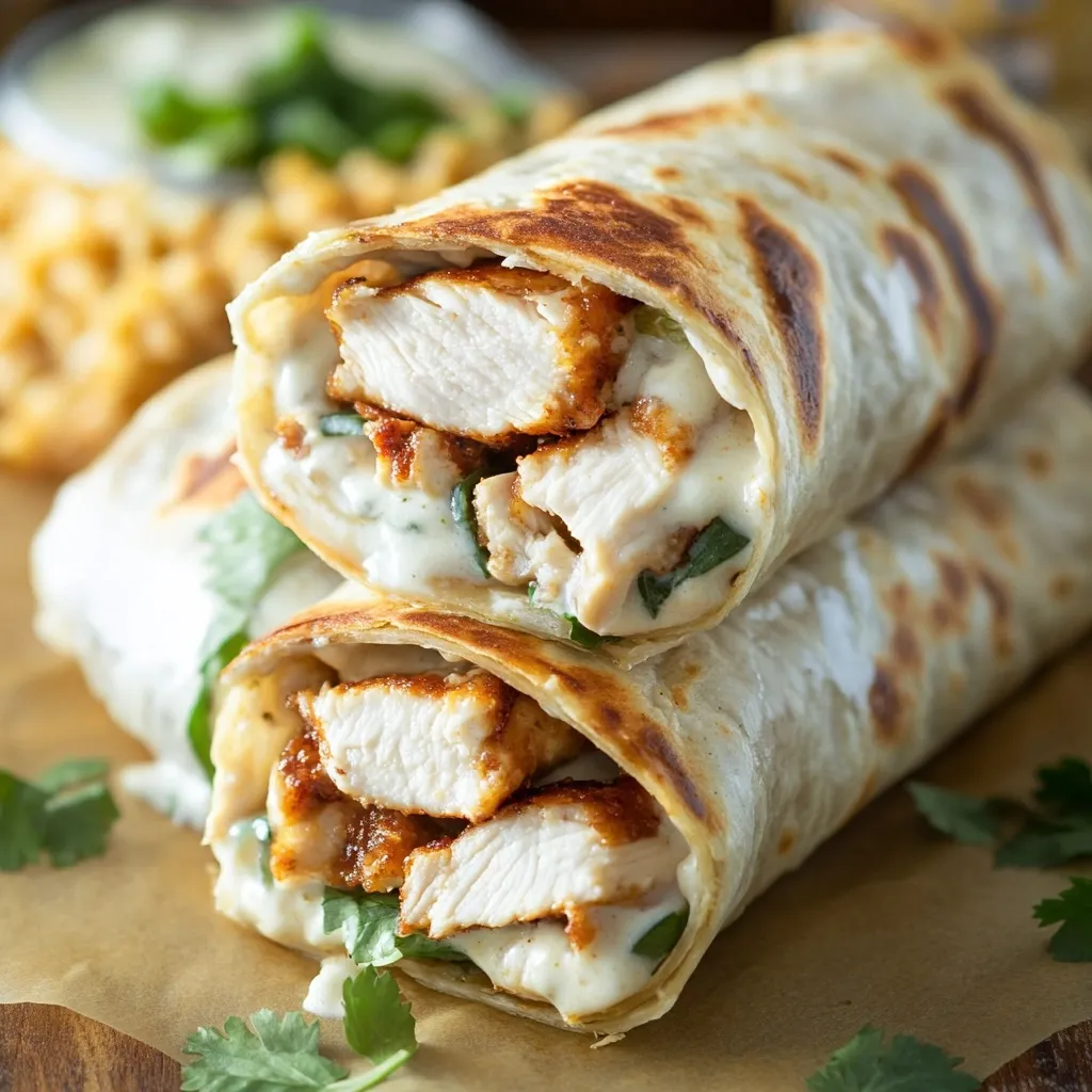 Wraps Poulet Ranch Faciles