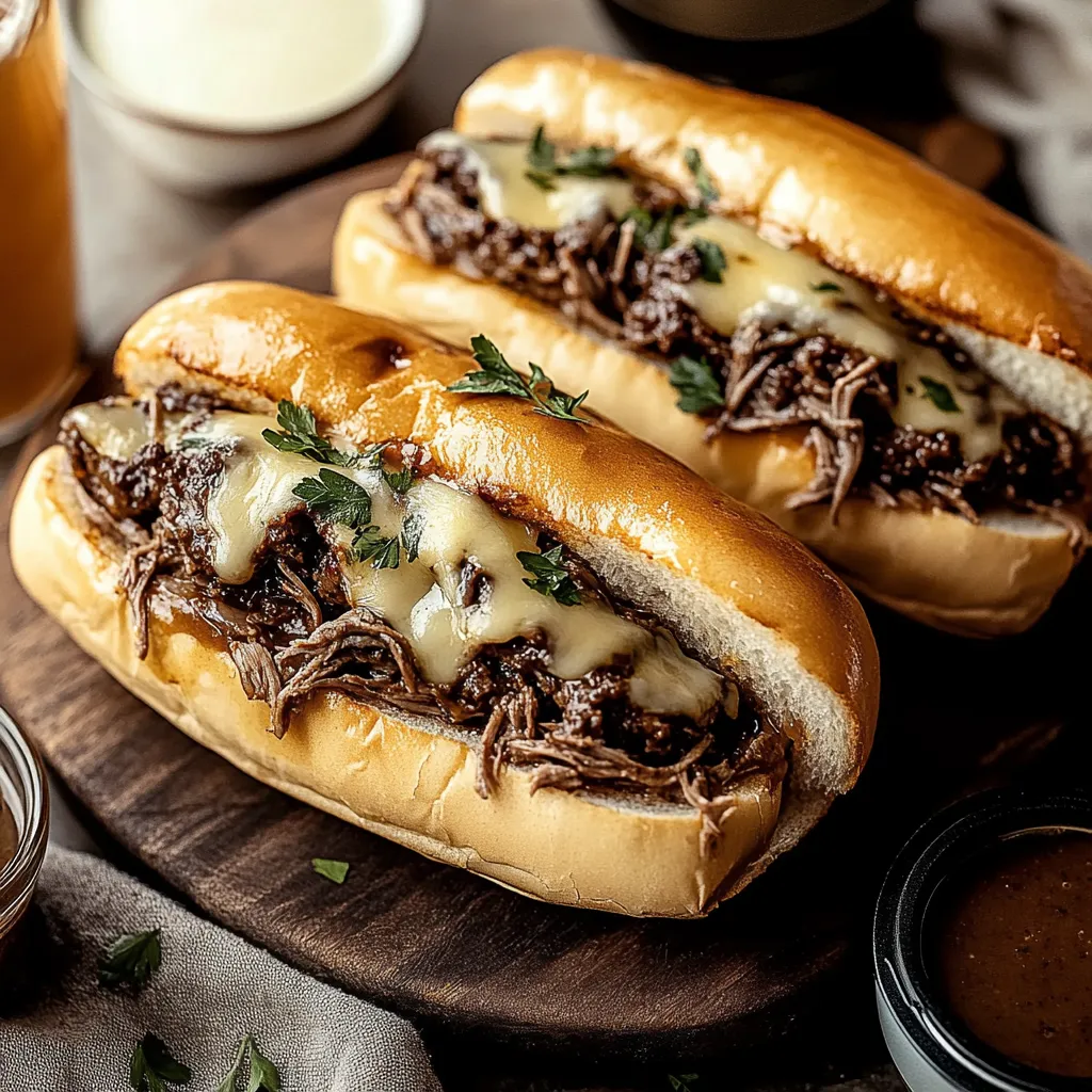 Sandwichs Moelleux au Boeuf en Cuisson Lente