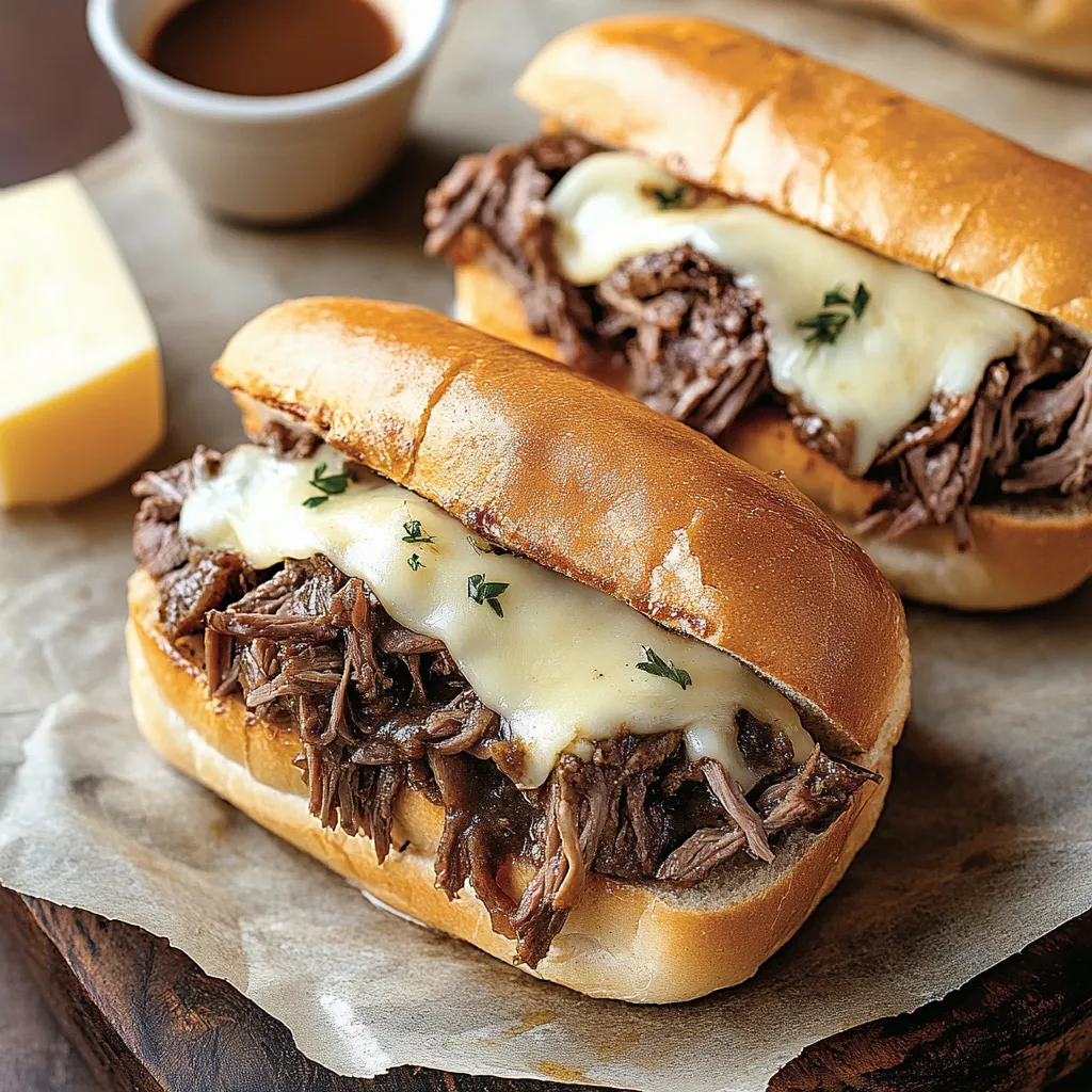 Sandwichs au bœuf effiloché à la mijoteuse