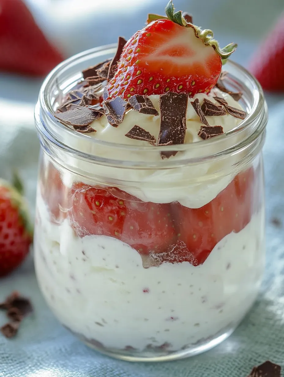 Fromage blanc aux fraises en verrine – Léger et rafraîchissant