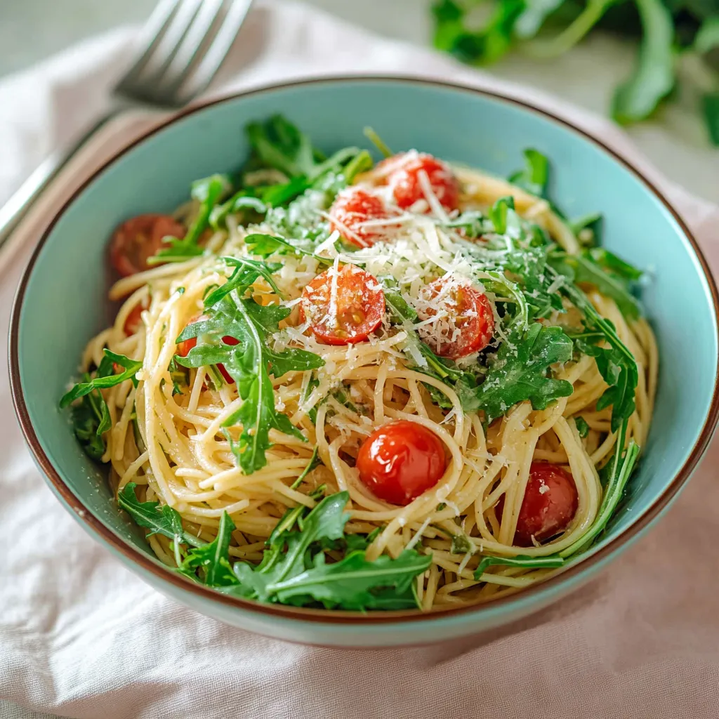 Pâtes Rucola et Burrata : Simples, rapides et savoureuses