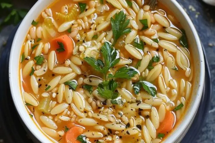 Soupe Citron Haricots Orzo pour l'Ame