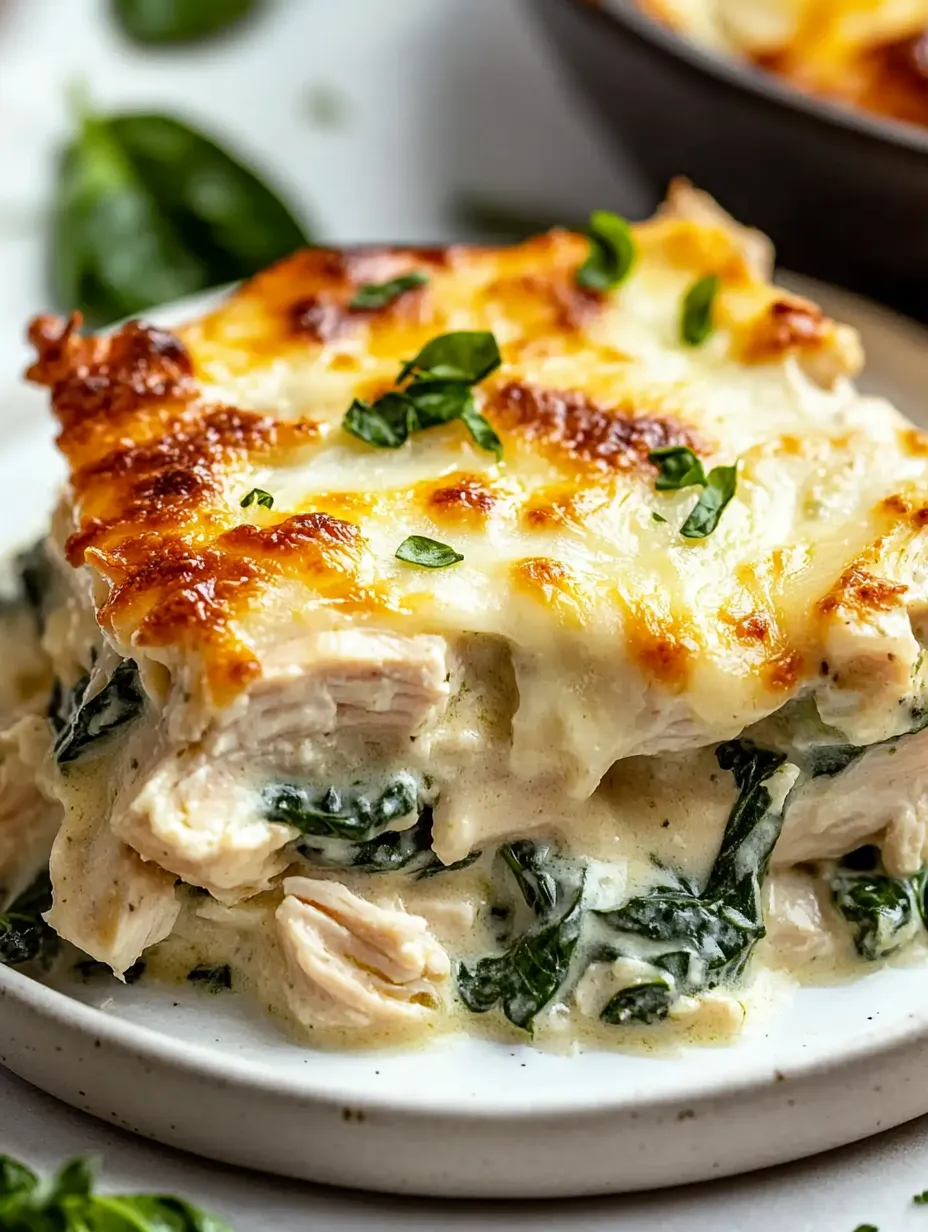Gratin maison poulet épinards super crémeux