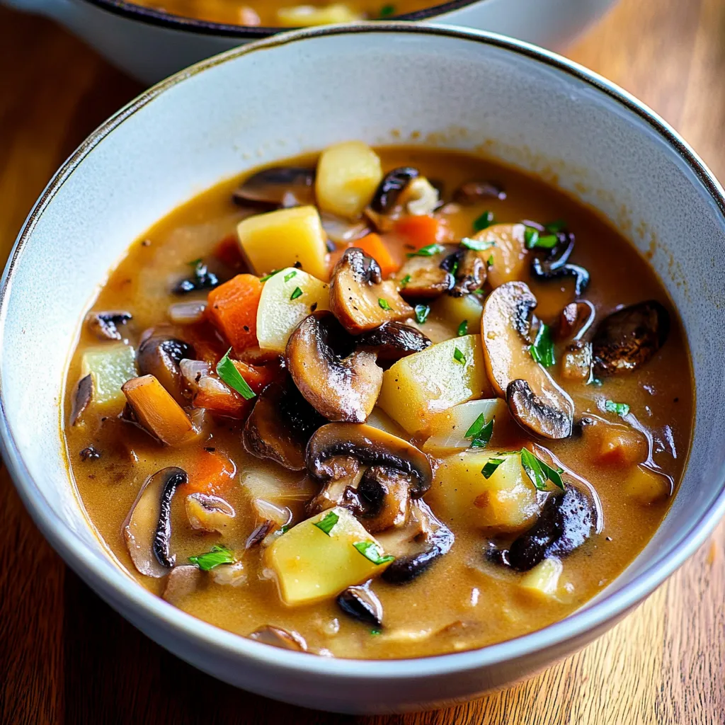 Ragoût crémeux aux champignons