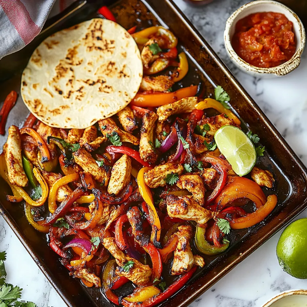 Poulet Fajitas au Four