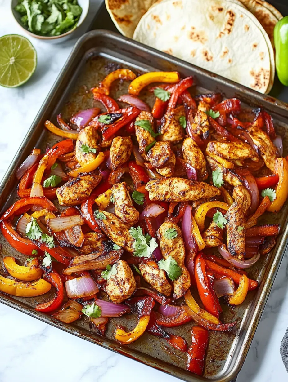 Poulet Fajitas en plaque au four