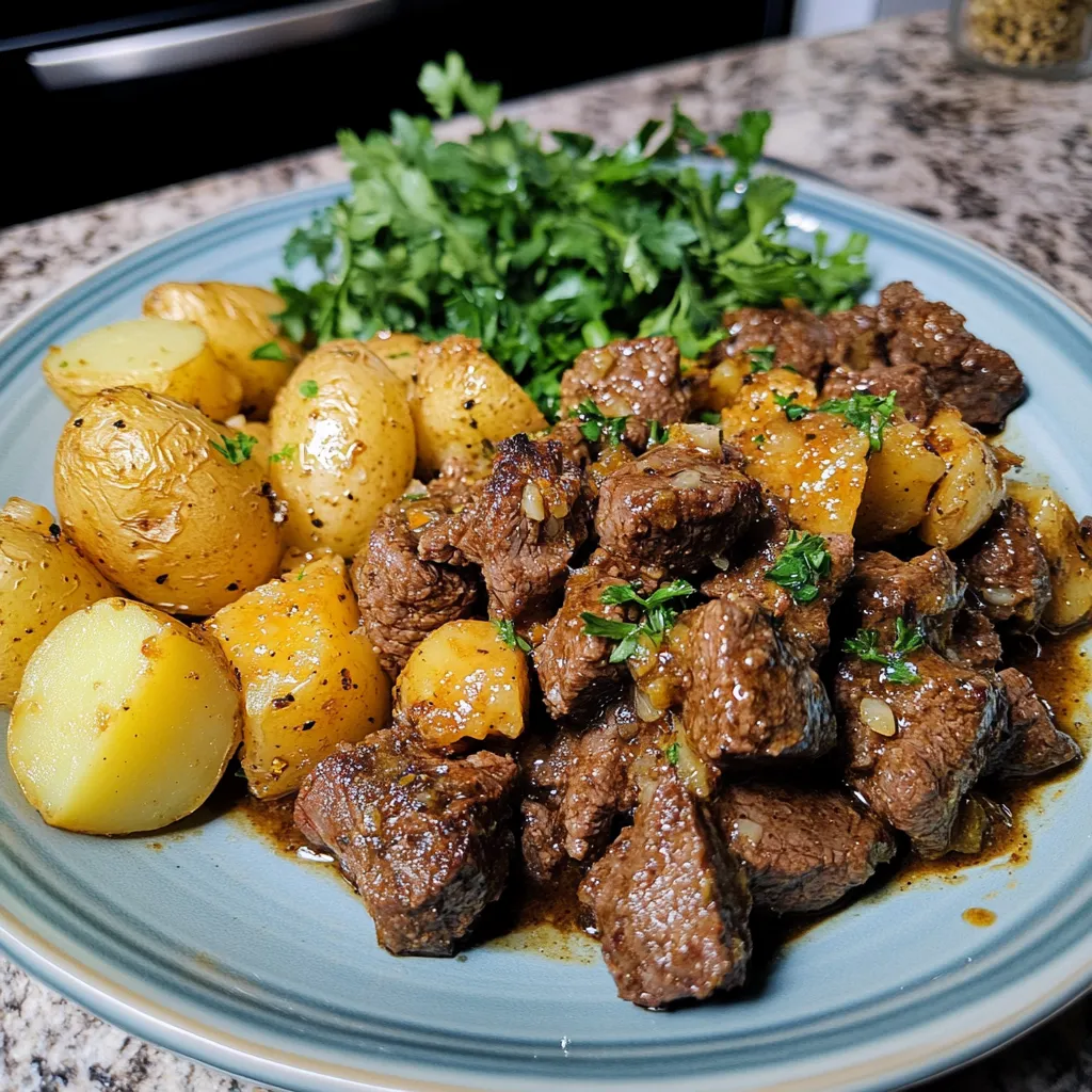 Mijoteuse Steak Ail Gourmand