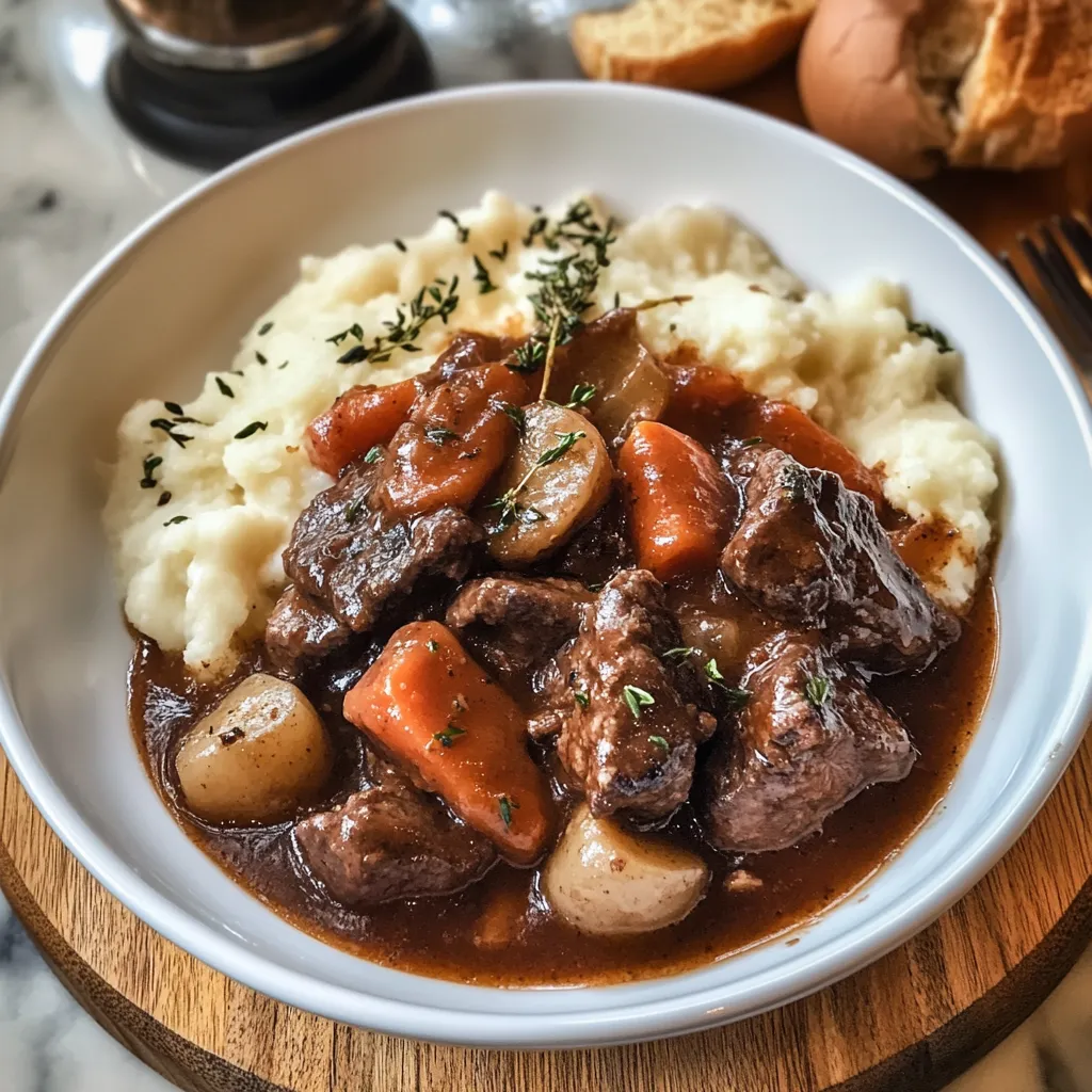 Délicieux bœuf à la française