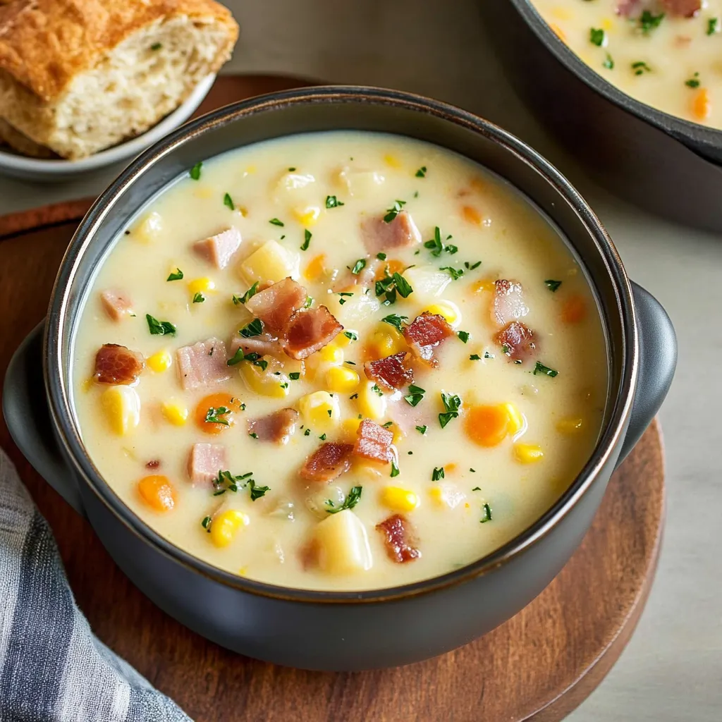 Soupe Crémeuse au Jambon