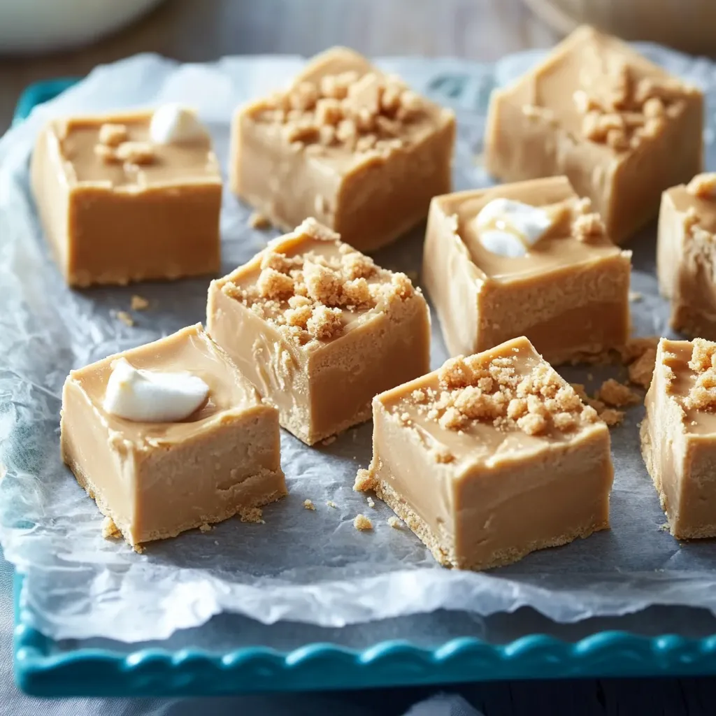 Fudge au Beurre de Cacahuète et Crème Marshmallow