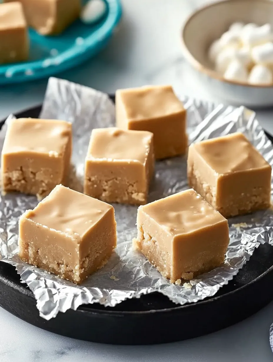 Fudge au Beurre de Cacahuète et Crème de Guimauve