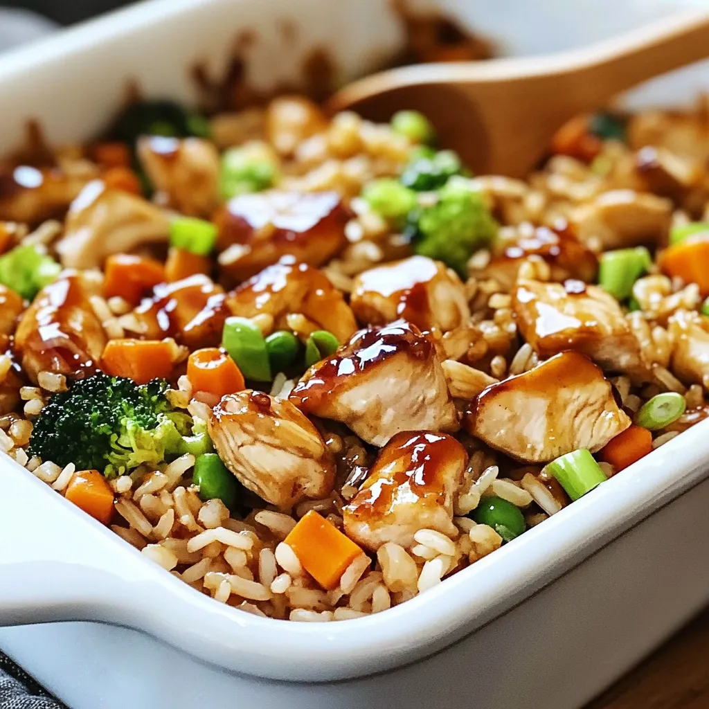 Cocotte de poulet teriyaki au riz facile
