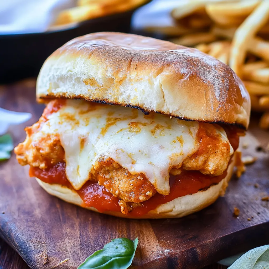 Sandwichs au poulet parmesan maison