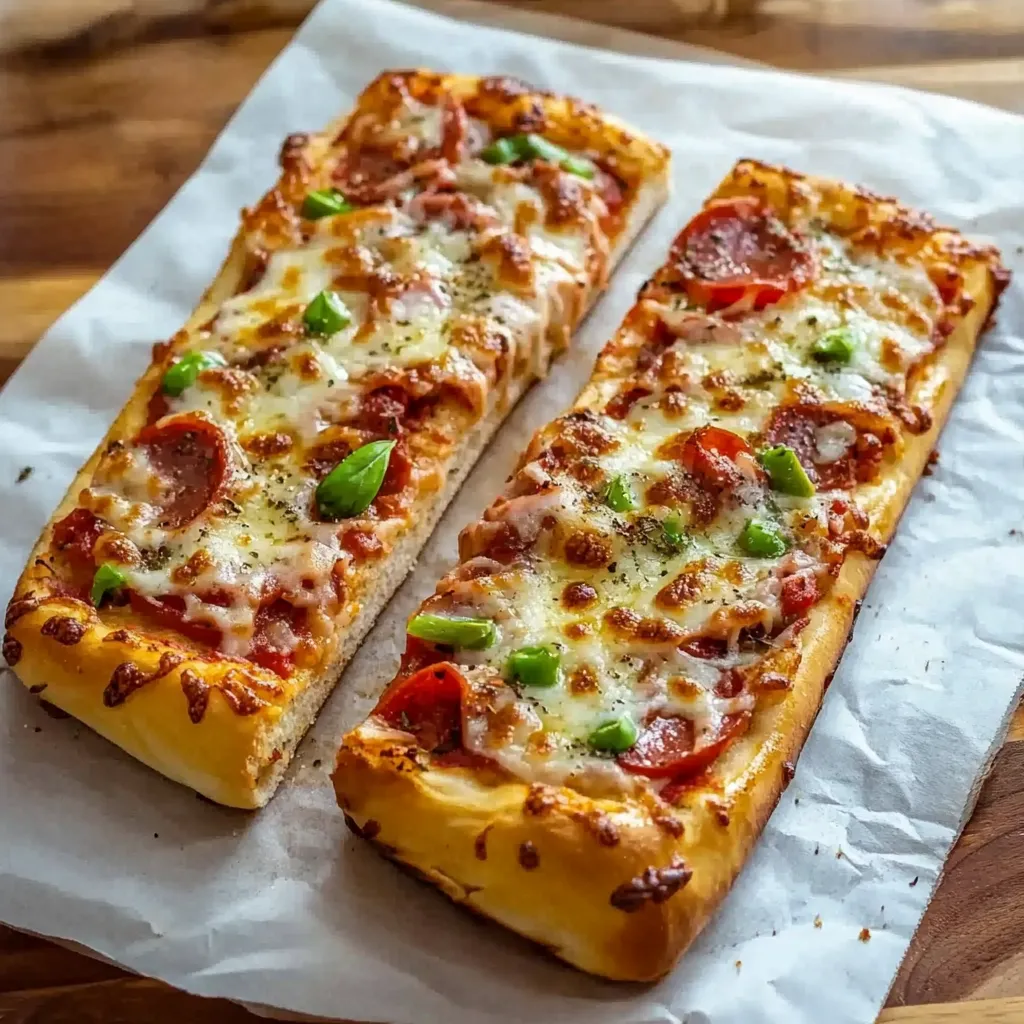 Délicieuse pizza pain français