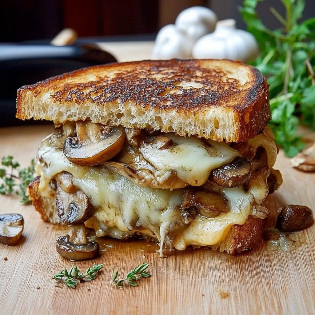 Croque-Monsieur Champignons Fromage Fondant