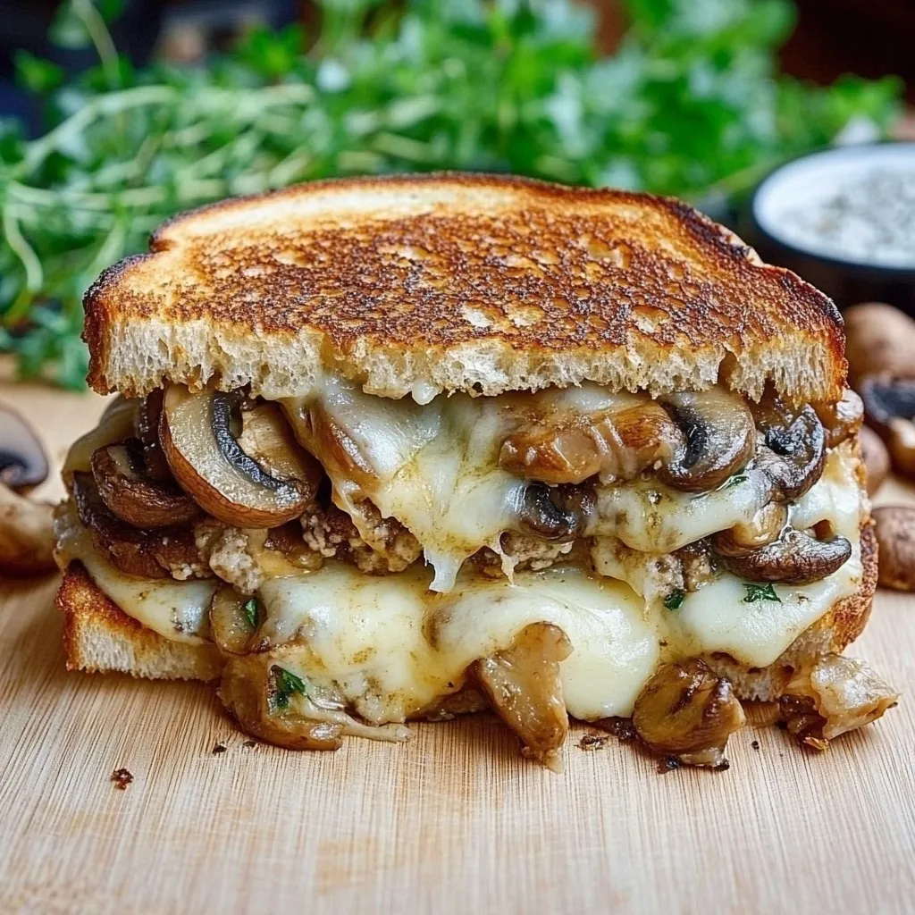 Croque-Monsieur Champignons Fromage Maison