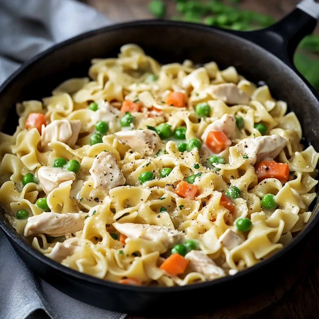 Recette Facile Poêlée Poulet Pâtes Crémeuses