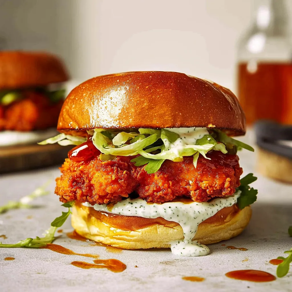 Sandwich Poulet Épicé Four