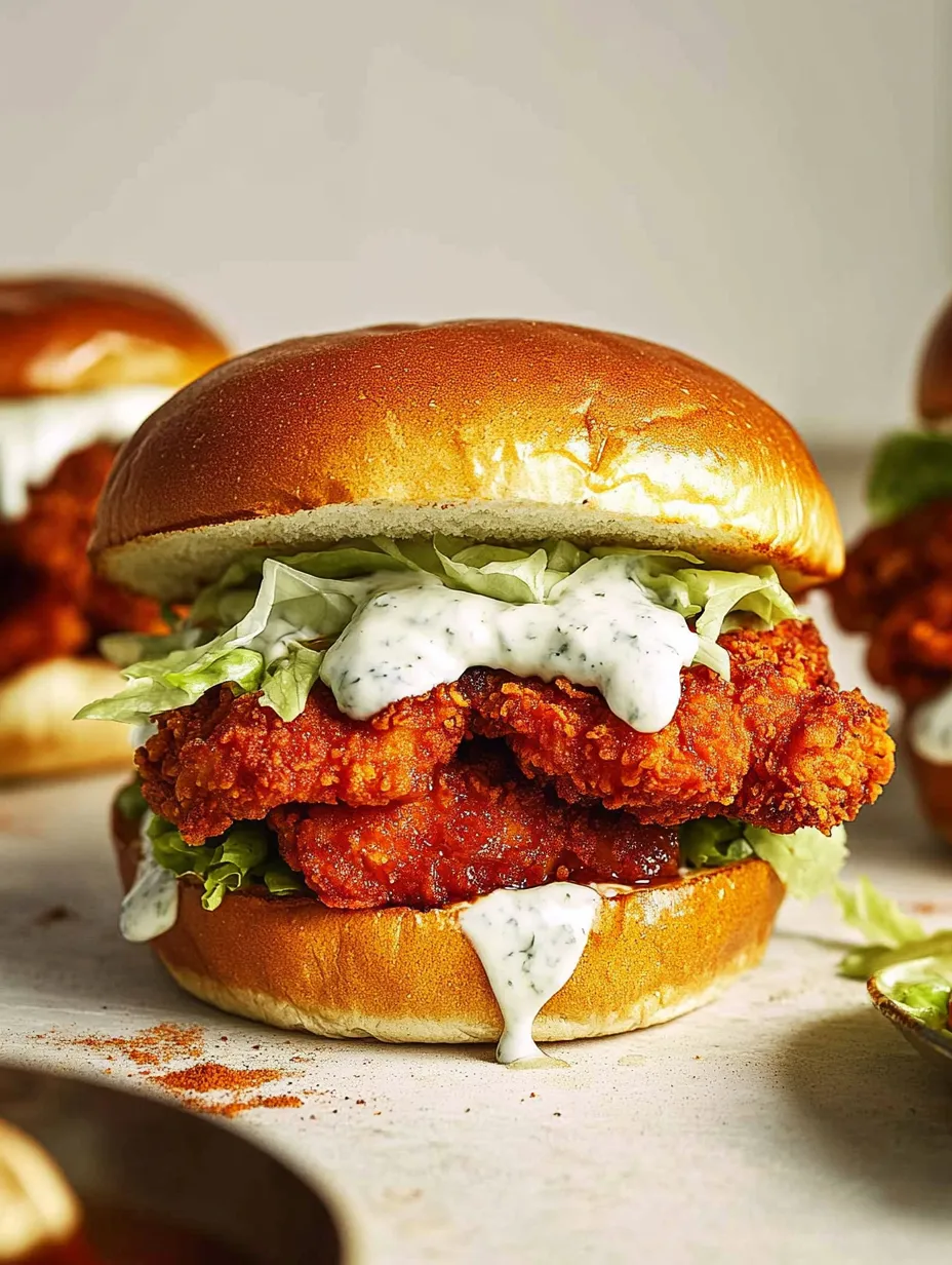 Sandwich poulet croustillant façon Nashville au four