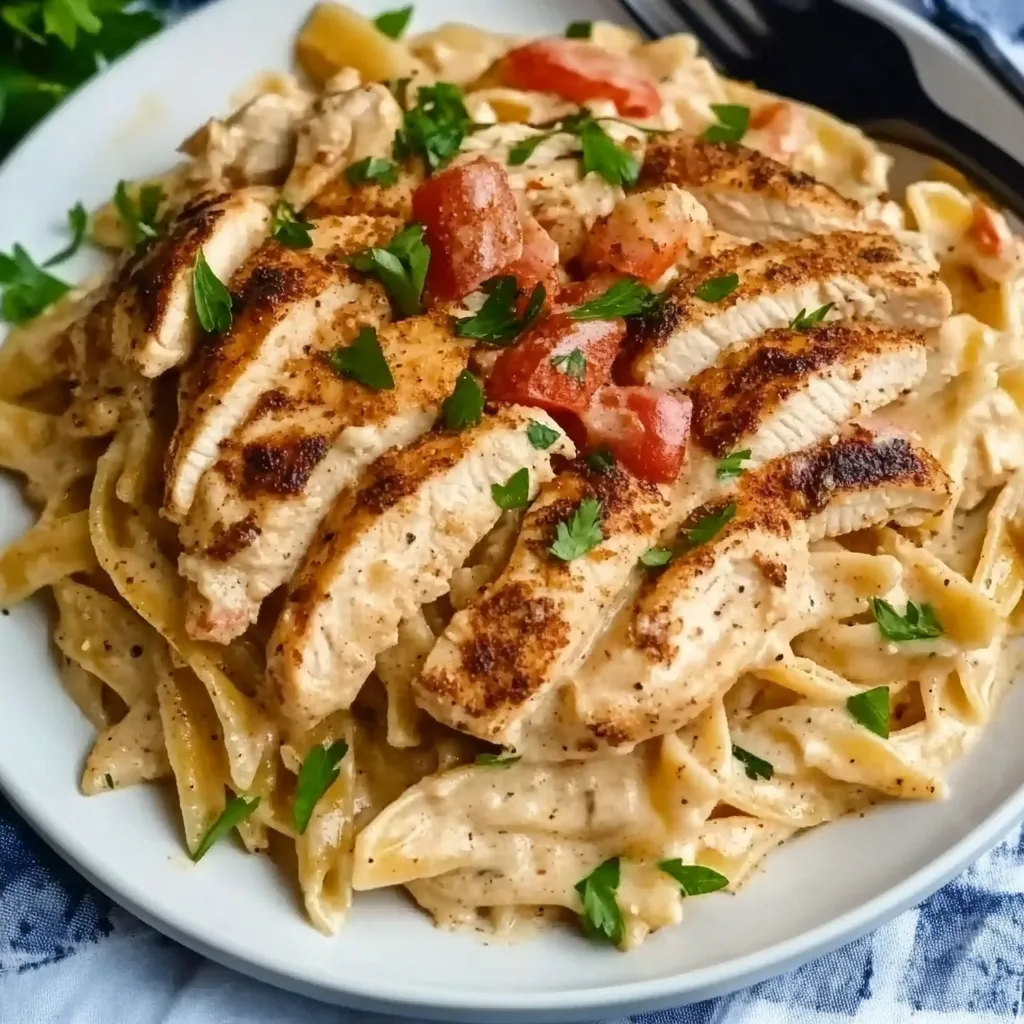 Pâtes Poulet Cajun Crémeuses