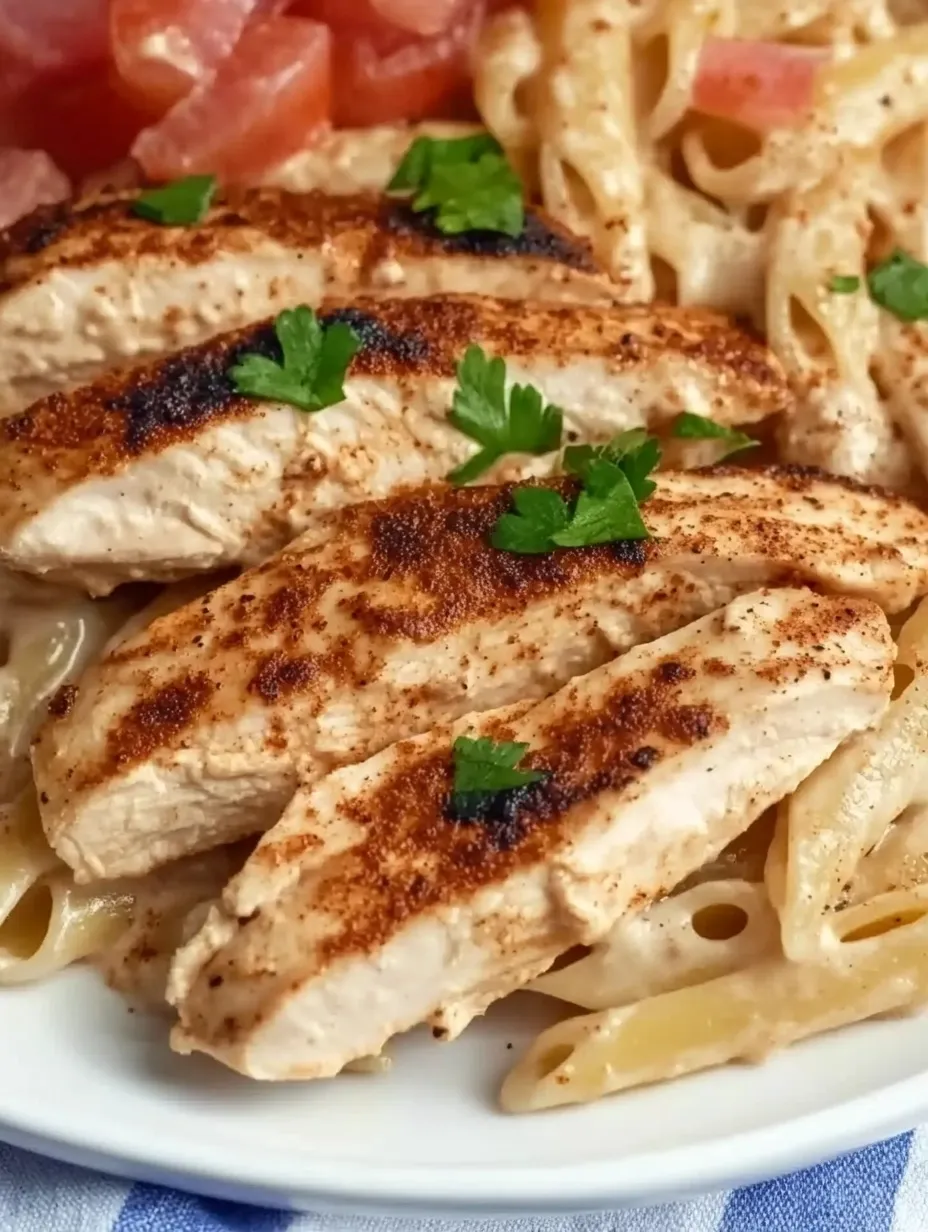Pâtes poulet cajun crémeuses maison