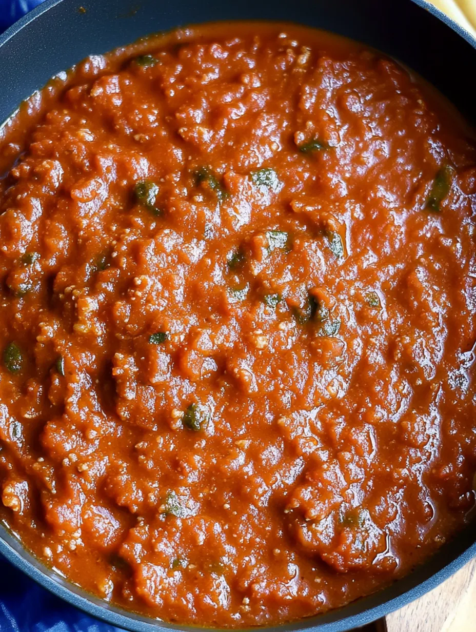 Sauce Spaghetti Maison Inoubliable