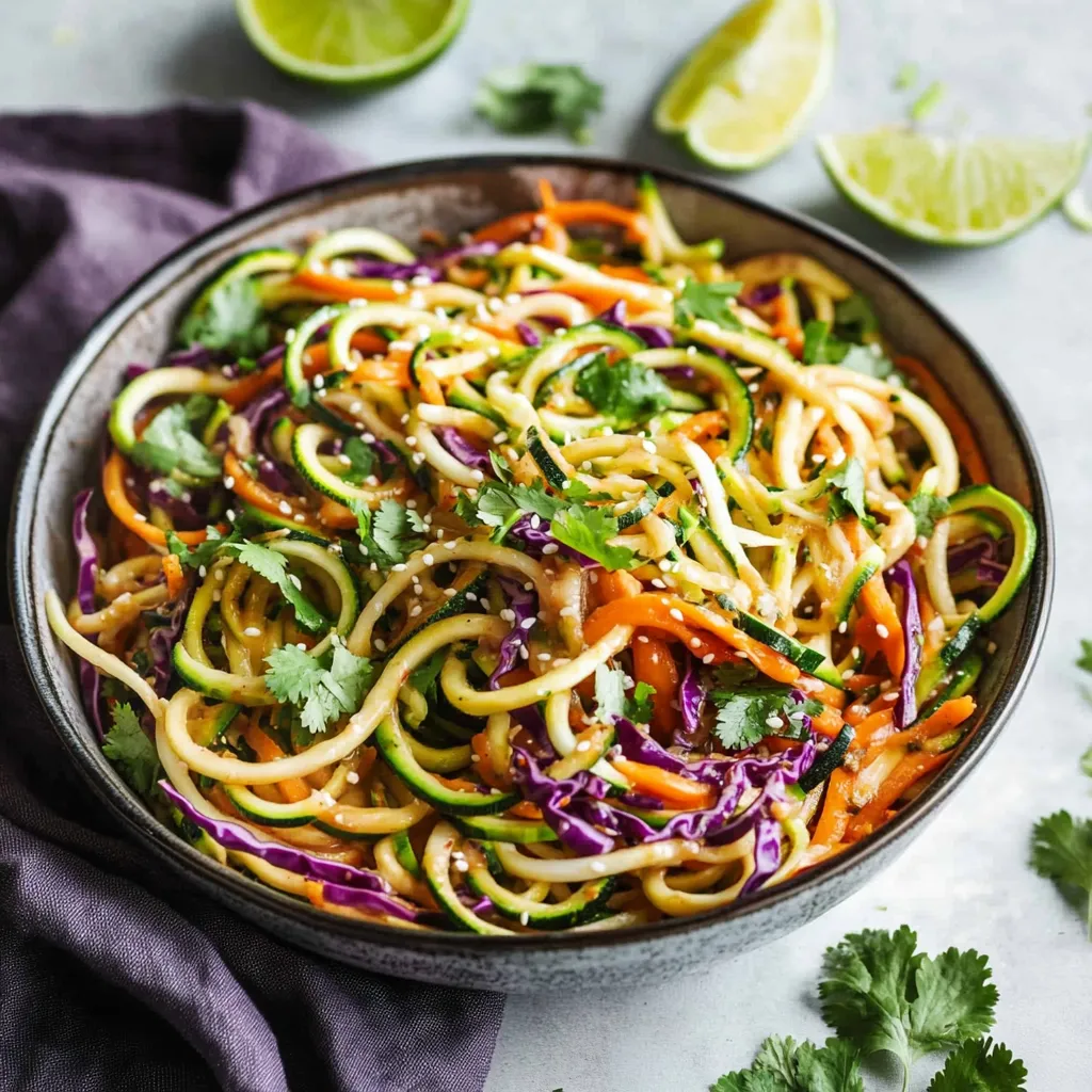 Nouilles Courgettes Asiatiques