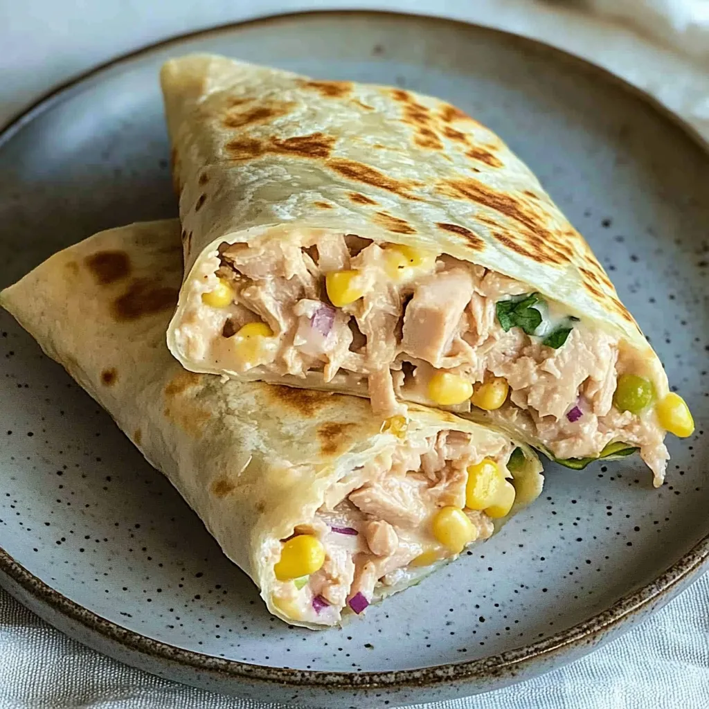 Wrap thon gratiné sain